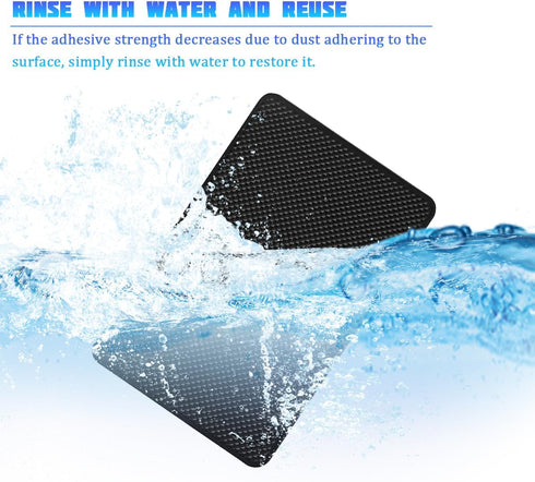 SWPHRT 11.02" 6.5" Car Dashboard Non Slip Mat, Multifunctional Anti Slide Sticky Dash Pad for Cell Phone Keys Glass