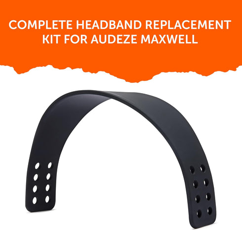 WC HeadbandZ Maxwell, Upgraded Silicone Headband for Audeze Maxwell by Wicked Cushions, Black