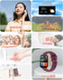 RUIMEN Smart Watches for Women Men - 1.8" Smartwatch, Answer/Make Calls, Fitness Tracker, Heart Rate/Sleep Monitor,