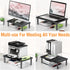 2 Pack 3 ELIVED Monitor Stand Riser - Height Adjustable Monitor Stand for Laptop, Computer, PC, Printer, Mesh Metal
