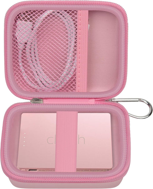 Case Compatible with Clutch - Pro Portable Charger for iPhone, Travel Holder Storage for Battery Pack, Pink