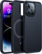 TORRAS Upgraded Stronger Magnetic Case for iPhone 14 Pro, 12 FT Military Grade Drop Tested, Scratch Resistant, Black