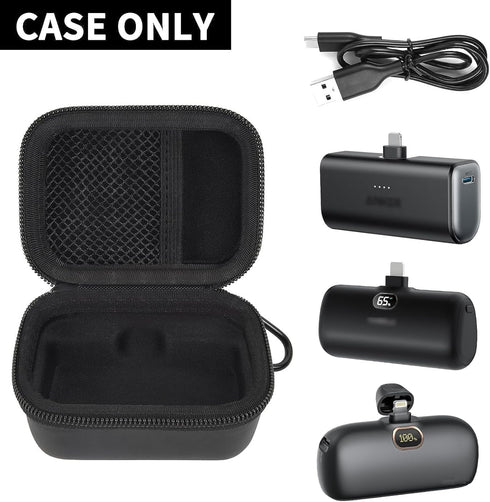 Case Compatible with Anker Nano Power Bank, Boobowl Portable Charger with Built-in Lightning Connector 5,000mAh 12W,