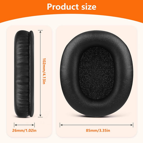 Replacement Ear Pads for Audio Technica ATH M50X/M40X, SteelSeries Arctis, HyperX Cloud, Logitech G Pro X, Turtle