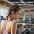 Rakklor 5.4 20 IPX5 Bone Conduction Headphones, Open-Ear Bluetooth Sport Headphones with Mic Hour Playtime, Waterproof