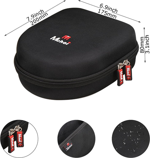 Mchoi Hard Case for Sony WH-CH520/510, JBL Tune 510BT/500BT/520BT Headphones, Waterproof Shockproof Travel Case