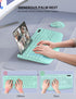 Wireless Keyboard and Mouse Combo - Full-Sized Ergonomic Keyboard with Wrist Rest, Silent 2.4GHz for PC, Mac