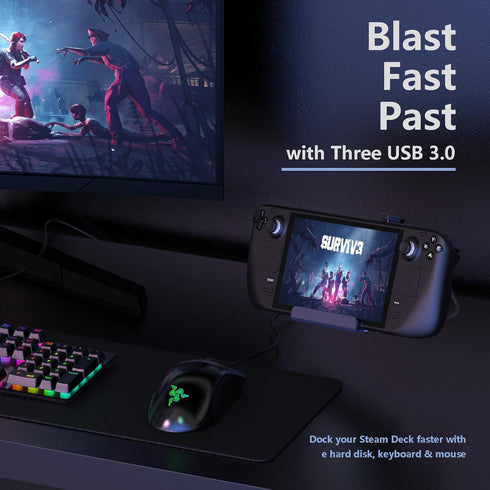 Tiergrade 6-in-1 4K 3 3.0, USB C Hub, USB C Hub, HDMI, x USB-A Ethernet for MacBook Pro, Steam Deck Docking Station
