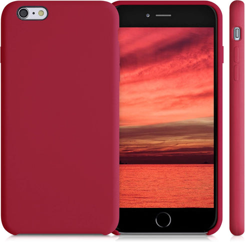kwmobile Classic Red Case for Apple iPhone 6 Plus / 6S Plus, TPU Silicone Phone Cover with Soft Finish