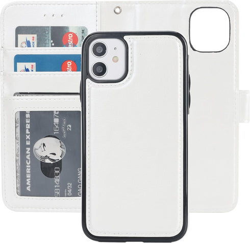 Bocasal for iPhone 11 Wallet Case with Card Holder PU Leather Magnetic Detachable