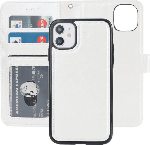 Bocasal for iPhone 11 Wallet Case with Card Holder PU Leather Magnetic Detachable