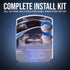 Elite Audio Base Series Amplifier Install Kit - 2000W Max Power, 4-Gauge, Mini ANL Fuse, 17ft 2-Ch RCA Cable, 16-Gauge
