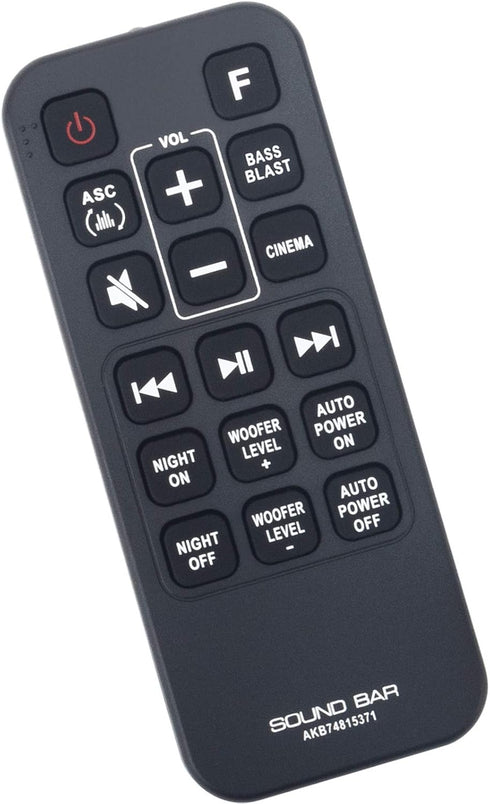 AKB74815371 Replacement Remote Control for LG Sound Bar SJ4, SPH4B-W, SL3D, SK4D, SJ3, SPJ4B-W