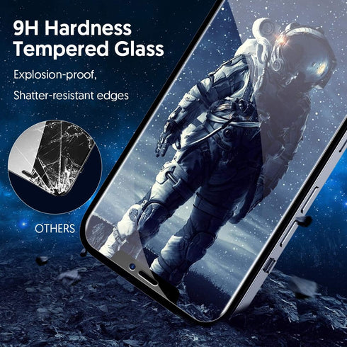Fotbor iPhone 12 Pro Privacy Screen Protector - 2X Anti-Spy, Shatterproof, Full Coverage 9H Tempered Glass for iPhone