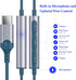 USB C Headphones for iPad 10 Air (M2), iPhone 15 Plus Pro Max, HiFi Stereo USB C Wired Earbuds with Mic