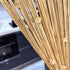Decorative Door String Curtain Wall Panel, Fringe Window Room Divider for Wedding and Home Decoration, Champagne