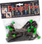 GREEN & BLACK "Tree Frog" Bongo Ties, 10 Pack "Style-D", Professional Cable Ties Made of Natural Rubber and Bamboo