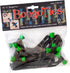 GREEN & BLACK "Tree Frog" Bongo Ties, 10 Pack "Style-D", Professional Cable Ties Made of Natural Rubber and Bamboo
