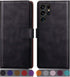 SUANPOT Samsung Galaxy S22 Ultra Wallet Case with RFID Blocking, Flip Folio Book Shockproof Cover for Women Men, Black