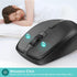 Wireless Mouse for Laptop, Portable Mouse with Mouse Pad, 2.4G/BT Ergonomic for Right or Left Hand Use, 3 Adjustable