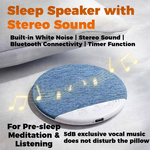 2026 5.4 (Green*1) New Bluetooth Pillow Speaker for Sleeping, Under Pillow Speaker Bluetooth with White Noise, Ultra