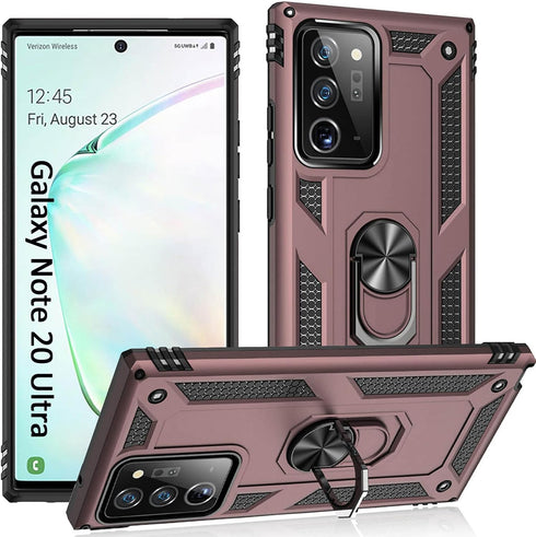 ADDIT for Note 20 Ultra Case - Military-Grade with Stand & Car Mount for Samsung Galaxy Note 20 Ultra 5G, Rose Gold
