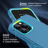 Sansunto Heavy Duty Shockproof Case for iPhone 13 Pro Max & iPhone 12 Pro Max, Full Body Protection Silicone Rubber
