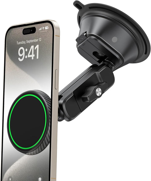 NINEFATICS Magnetic Vacuum Suction Cup Phone Mount for Truck & Car, Heavy Duty