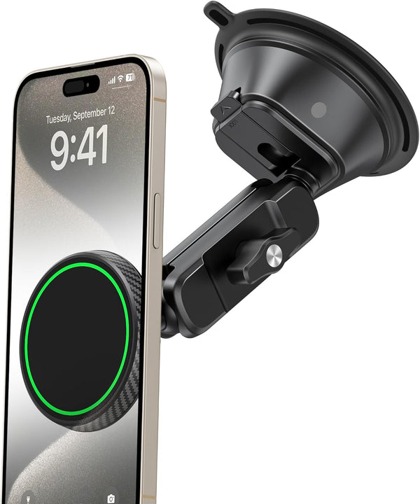 NINEFATICS Magnetic Vacuum Suction Cup Phone Mount for Truck & Car, Heavy Duty