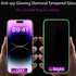 2PCS Glitter Privacy Screen Protector for iPhone 13 Pro Max/iPhone 14 Plus, Diamond Bling Shiny Tempered Glass 6.7 Inch