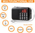 Leting Portable AM FM Radios with MP3 Speaker, Rechargeable Battery, Mini Radio with Best Reception, Supports Micro