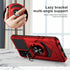 TCL 40 XE 5G Case, Shockproof Protective Phone Case with Ring Stand - RS7 Red