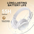 55H Wireless Bluetooth On-Ear Headphones, Active Noise Cancelling, Hi-Res Sound, Playtime, Foldable Design, Lightweight