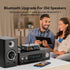 MOREGAX 4-in-1 3.5mm AUX,RCA,6.5mm Bluetooth Audio Receiver Transmitter (with Remote) for Home Stereo TV, HiFi Wireless