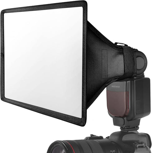 NEEWER 11" x 8" Flash Diffuser Light Softbox, Universal and Collapsible with Storage Pouch