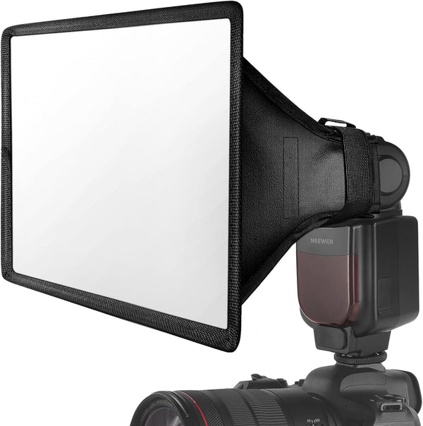 NEEWER 11" x 8" Flash Diffuser Light Softbox, Universal and Collapsible with Storage Pouch
