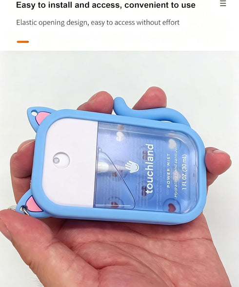 Hiflyer Case for Touchland Hand Sanitizer Spray, Silicone Touchland Hand Sanitizer Case Portable Hand Sanitizer Holder