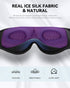 MUSICOZY 3D Sleep Headphones Mask, Wireless Bluetooth Headband Headphones for Side Sleepers, Unique Gifts - Purple