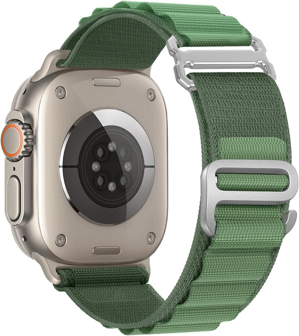 Alpine Loop Sport Band - Compatible with Apple Watch Ultra 2 / Ultra Band 49mm 45mm 44mm 42mm, Adjustable Nylon Strap