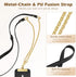2Metal 17, MoKo Universal Phone Crossbody Lanyard Phone Chain, Anti-Theft Adjustable Cellphone Cross Body Neck Strap