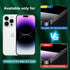 Screen Protector for iPhone 14 Pro Max (6.7") & Camera Lens Protector,Eye Protection, HD Blue Light Blocking Tempered Glass Film, Bubble Free, Glare Free, with Easy Installation Kit.2+2 Pack