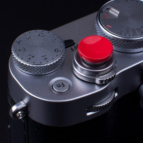 11mm 10mm Surface(2 Pack) VKO Red Metal Soft Shutter Release Button,Delicate Camera Shutter Button Concave Convex
