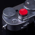 11mm 10mm Surface(2 Pack) VKO Red Metal Soft Shutter Release Button,Delicate Camera Shutter Button Concave Convex