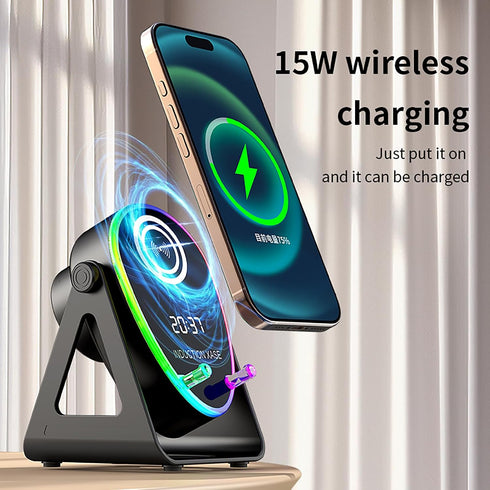 Hounyoln 5 1 1800mAh 360 4-13" in Induction Bluetooth Speaker with Phone Stand, RGB Lighting Induction Speaker