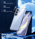 FNTCASE Anti Yellowing Clear Case for Samsung Galaxy S24, Military Grade Protection Slim Shockproof Transparent Cover