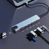 Lovskoo 8 1 3.0 4K 3.0/2.0, RJ45, 100W USB Hub in Multi USB Splitter USB Port Extender Hub with SD/TF Card Slot, HDMI