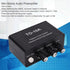 Garosa Mini Electronic Audio Stereo Preamplifier, DC 12V Small Stereo Audio Amplifier with Treble Bass Volume Control