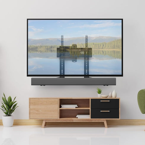 USX MOUNT Soundbar Mount, Flexible TV Mount for Sound Bars up to 16 Lbs, Tool-Free Adjustable for 23-90" TVs