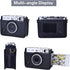 Rieibi Mini EVO Case - Retro PU Leather Protective Case for Fujifilm Instax Mini EVO Instant Camera - Black with