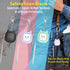 Safe Sound Personal Alarm 3 Pack, 130 dB Loud Siren Keychain with LED Light (Black/Purple/Green)